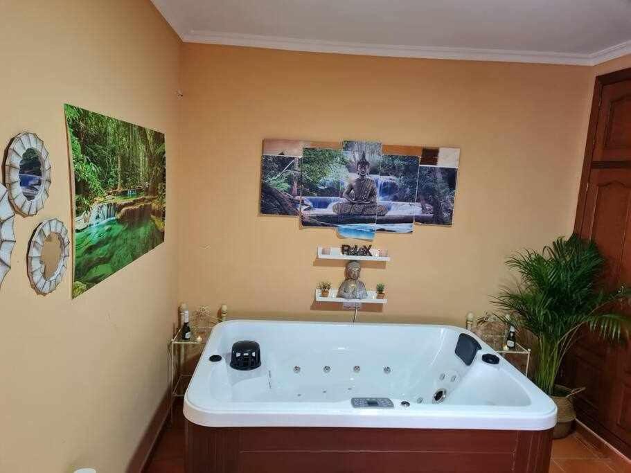Casa Rural Con Jacuzzi, Sauna, Barbacoa Y Barra Cabeza la Vaca Ngoại thất bức ảnh
