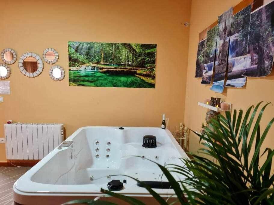 Casa Rural Con Jacuzzi, Sauna, Barbacoa Y Barra Cabeza la Vaca Ngoại thất bức ảnh
