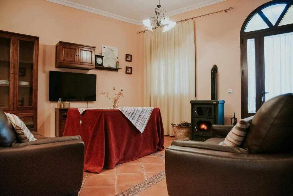 Casa Rural Con Jacuzzi, Sauna, Barbacoa Y Barra Cabeza la Vaca Ngoại thất bức ảnh